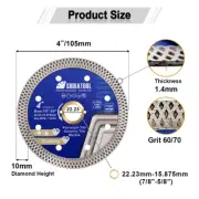 1Pc 105/115/125Mm Diamond Cutting Disc Superthin Mesh Blade Tile Marble Stone An