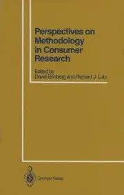 Perspectives on Methodology in Consumer Research by David Brinberg (English) Pap