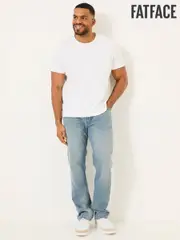 FatFace Light Vintage Blue Straight Fit Jeans (AC1811) | $136