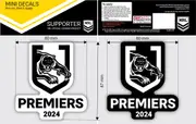 Penrith Panthers NRL 2024 Premiers Mini Premiership Decal Stickers