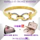 【CHARRIOL 夏利豪】Bangle St-tropez Mariner水手海錨扣手環-金色M款 加雙重贈品 C6(04-104-1272-0-M)