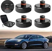 Lifting Jack Pad for Tesla Model 3/Y/S/X, 2016-2023 Upgraded Tesla Jack Rubber Pad Adapter Tool with Storage Box,Jack Pucks Tesla Accessories Protects Battery & Chassis (4 PCS)
