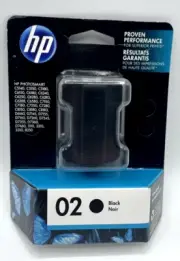 Genuine HP-02 Black Ink Cartridge Exp Feb 2019 Sealed NIP