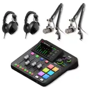 RODE RODECaster Duo Podcast Bundle with Podmics, NTH-100 & More