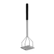 18" SQUARE POTATO MASHER WITH SOFT GRIP, CHROME PLATED LOT OF 12 (Ea)
