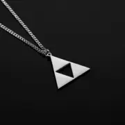 Triforce Necklace The Legend of Zelda Anime Jewel Steel Accesories Jewelry