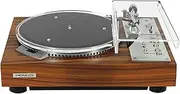 MT Universal Turntable Dust Cover for Modern Vintage Record Players - LP Vinyl Accessories - Premium [5mm] Transparent Ultra-Clear Acrylic, Arched