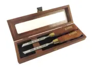 Narex 12mm Left and Right Skew Chisel Set in Wooden Presentation Box 851662