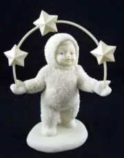 DEPT 56 SNOWBABIES "LOOK WHAT I CAN DO" #68195 GREEN NEW * FREE SHIPPING
