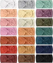 Prohouse 21PCS Baby Nylon Headbands Hairbands Hair Bow Elastics for Baby Girls Newborn Infant Toddlers Kids