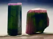 ️ catching crystal and slice of tourmaline