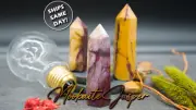 Beautiful Natural Mookaite Jasper Crystal Tower Point | Home Deco Gift Gemstone