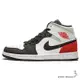 Nike 男鞋 休閒鞋 高筒 爆裂紋 Air Jordan 1 Mid SE 白紅【運動世界】852542-100