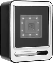 Richer-R Wired Barcode Scanner, Fixed Barcode Scanner 1D QR 2D Hands‑ Desktop Bar Code Reader with USB Cable LED Light, Capture Barcodes from Mobile Phone Screen