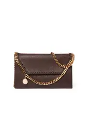 Stella McCartney Falabella Mini Shoulder Bag in Chocolate Brown
