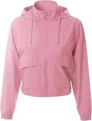 [MixMatchy] Women's Lightweight Zip Vest Jacket Outdoor Hooded Windbreaker Vest With Utility Pockets