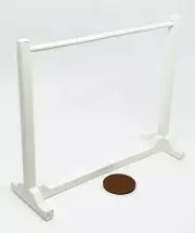 Dolls House Miniature Wooden Clothes Rail White Painted Tumdee 1:12 Scale