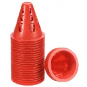 Agility Cones, 120 Pack Sports Cones Training Marker with Square Holes Red