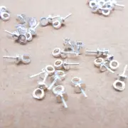 200-500PCS New Pendant Beads Cap Jewelry Findings Silver Plate Bai Wholesale