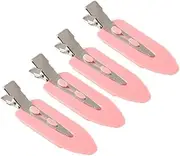 4 Pieces No Bend Hair Clips No Crease Hair Clips Curl Pin Clips Fix Pin Barrette for Makeup Women Girl