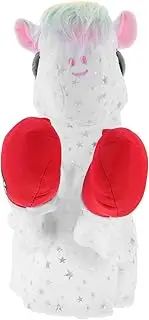 Plush Interactive Unicorn Hand Puppet Retractable Boxing Puppet with Sound for Engaging Soft for Parent Play and Early Education