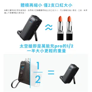 Moztech 太空艙 移動電源 5000mah 行動電源+旅充頭 二合一多工設計 口袋行動電源