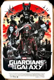 "GUARDIANS OF THE GALAXY" VARIANT SCREEN PRINT GRZEGORZ DOMARADZI GABZ #175/175