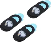 OSALADI Easy Slide Webcam Cover for Laptop Tablet 3pcs Abs Privacy Cover Security Eagle Pattern