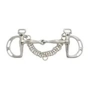 Tough1 Slotted Kimberwick Snaffle Bit 5 Inch