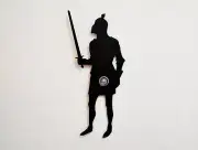 Knight Warrior with Sword Silhouette - Wall Hook / Coat Hook / Key Hanger