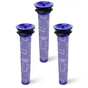 3x Replacement Washable Pre Motor Filters for Dyson DC58 DC59 DC61 DC62 DC72 DC74 V6 V7 V8 SV03 SV04 SV09 SV10 SV11 Multi Floor Animal Handheld Vacuum