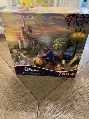 NEW Disney Beauty & the Beast Thomas Kinkade 750 Piece Jigsaw Puzzle 24”x18”