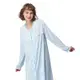 皮爾卡登睡衣 長袖裙裝睡衣-典雅花朵印花 居家服 3560 全開式可當哺乳睡衣 連身睡衣 (4折)