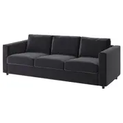 VIMLE 3-seat sofa-bed, Djuparp dark grey