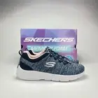 Skechers Dynamight 2 In A Flash Navy Pink Memory Foam Casual Shoes Women Size 10