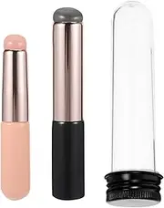 HONITANO 2Pcs Silicone Nail Art Brush Gradient Applicator for Professional Nail Powder Techniques Easy to Clean Durable Soft Brushes for Beginners and Experts
