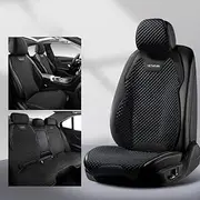 YOUFOX Car Seat Covers Suitable for Subaru Subaru Subaru Forester Tribecca Vogue Cross Reckout Backrest Car Seat Cover Waterproof Auto Parts Front and Rear 5 Seats, Black
