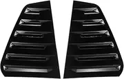 Car Rear Side Window Louvers, Compatible for Golf 7 R MK 7 7.5 2013-2020 Racing Style Window Blinds Air Vent Scoop Cover Black