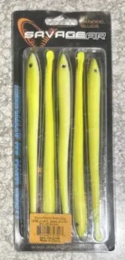 Original Savage Gear LB Sandeel Slugs 165 Chartreuse White