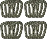 [Dairzitv] 16 Pack Tactical Carabiners Keychain D Rings Spring Snap Gear Clip Utility Hooks Backpack Hanging Buckle Travelling for Camping