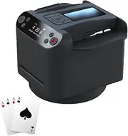 Automatic Card Shuffler and Card Dealer Machine with 360°Rotating Function, 360 Degree Rotating Card Dealer, Fast, Accurate and Stable Card Dealing Tool, with OLED Display, for Card Game