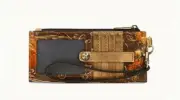 NWT Patricia Nash Alanna Wristlet Card Wallet Leather Vintage Italian Pheasant