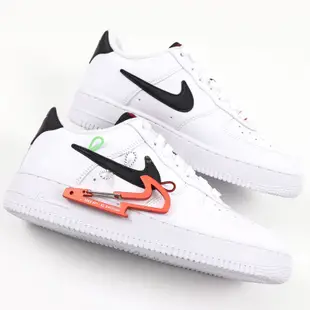 Nike Air Force 1 Low 黑白紅 扣環 登山扣 鴛鴦 AF1 解構 經典 休閒鞋 DH7579-100