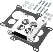 Edelbrock 2696 Aluminum Carburetor Adapter Plate Four Hole Square-Bore to Square-Bore Compatible Withde Carburador