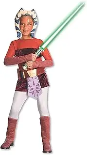 Rubie's Star Wars Clone Wars Child's Ahsoka Tano Costume, Small Orange