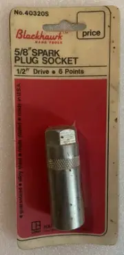 Vintage 5/8” Blackhawk Tools Spark Plug Socket No. 40320S 1/2” Drive. Brand New
