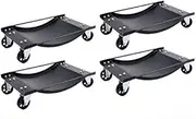 4 x Heavy Duty Vehicle Wheel Dolly Tire Skate Car Mover Positioning Jack Transporter Ball Bearings Trolley Rated at 4000lbs./1800Kg (4 Pieces)