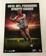 AFL SYDNEY SWANS 2012 PREMIERSHIP PLAYER SIGNED PRINTS GOODES MCVEIGH SHAW JETTA