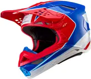 Alpinestars Supertech S-M10 Aeon, motocross helmet , color: Red/Blue/White , size: S