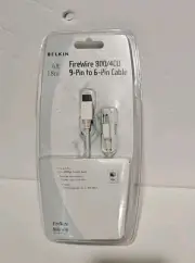 Belkin FireWire 800 / 400 9-Pin to 6-Pin Cable - NIB
